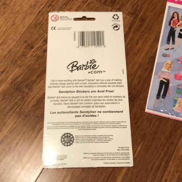 NWT Bundle of 4 packages of Barbie Stickers (2 sheets/ package) - Picture 9 of 12